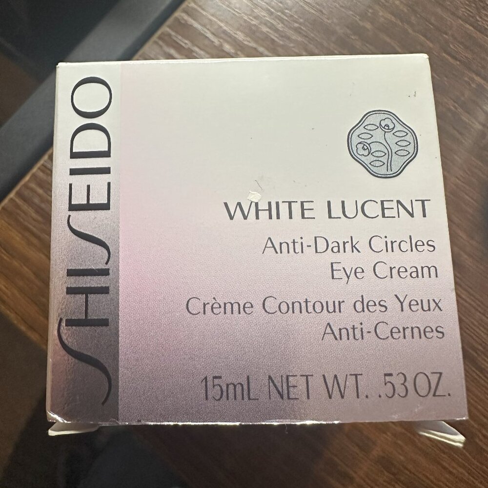 Shiseido, 15 mil/0.53ounce White Lucent Anti-Dark Circles Eye Cream, New